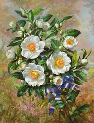 Koronázási kamélia az Aranyjubileum-sorozatból, 2002